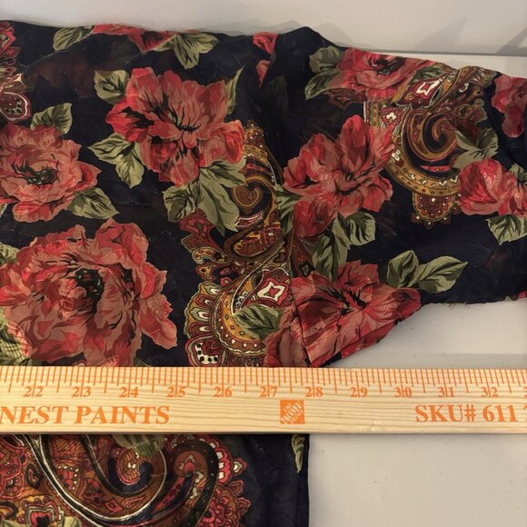 Gold Tag Victoria's Secret Women's Open Front Floral sheer rose‎ Kimono One Size - Picture 11 of 13